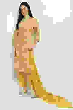 Yellow Cotton Floral Straight Suit Set image number 0