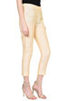 Off White Polyester Slim Pants image number 2