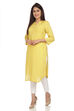 Pink Straight Viscose Kurta image number 2