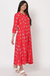 Red Cotton Flex Dress image number 4