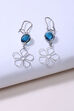 Blue Metal Brass Earring image number 1