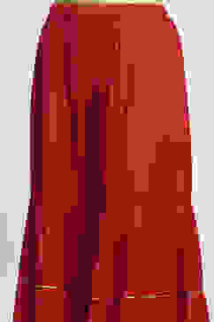 Red Solid Straight Suit Set image number 2