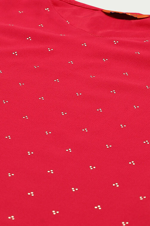 Pink Georgette Sharara Suit Set image number 3