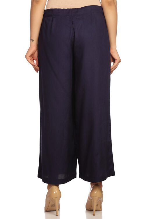 Pink Viscose Rayon Culottes image number 1
