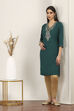 Green Rayon Straight Kurtas image number 0