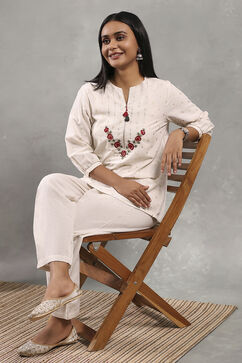 Natural Viscose Printed Straight Top image number 0