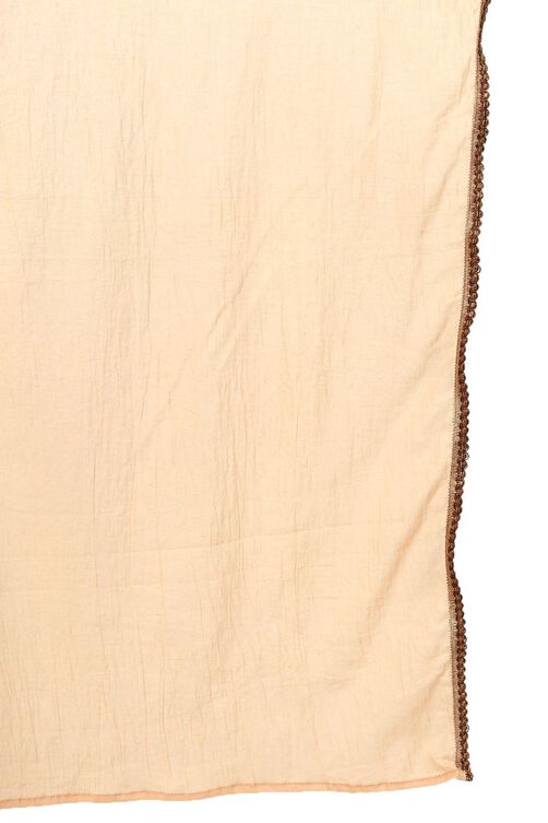 Off White Poly Chanderi Stole image number 1