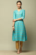 Pink Printed Straight Kurta image number 0