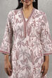Off White Viscose Rayon Printed Straight Kurta image number 1