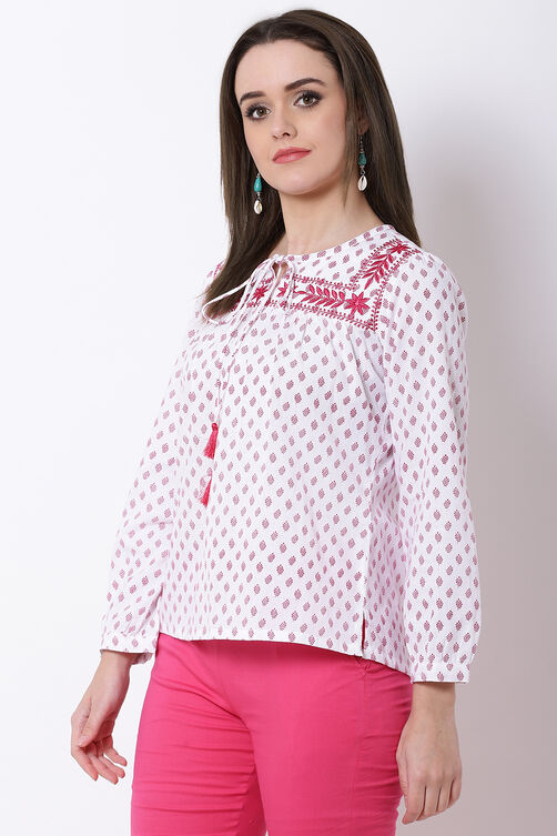 Blue Cotton Indie Top image number 2
