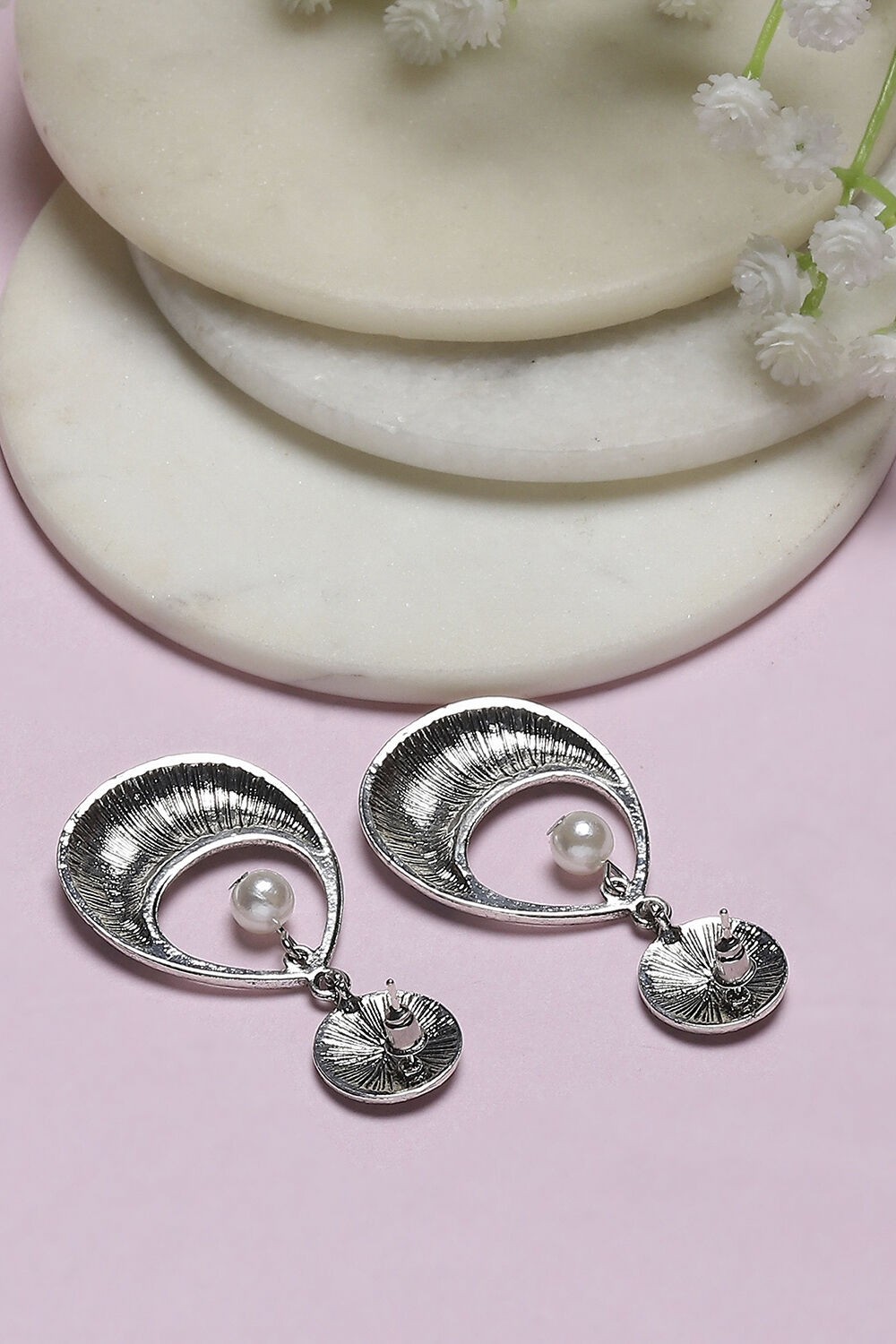 Pink-Blue Oxidize Alloy Danglers image number 2