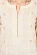 Beige Straight Poly Cotton Kurta image number 4