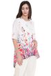 Off White Art Silk Asymmetric Indie Top image number 1