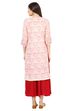 Pink Straight Gauge Kurta image number 3