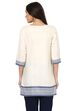 Off White Straight Cotton Indie Top image number 6