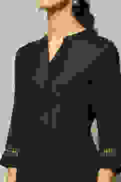 Olive Green Solid Straight Kurta image number 1