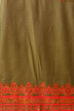 Olive Green Acrylic Straight Suit Set image number 2