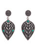 Green Metal Brass Earrings image number 2