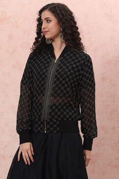 Black Art Silk Suit Set image number 0