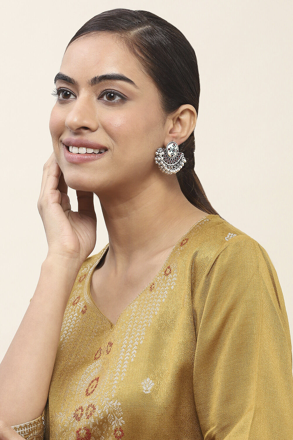 Purple-Maroon Oxidize Alloy Studs image number 3