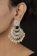 Gold Metal Brass Earrings image number 1