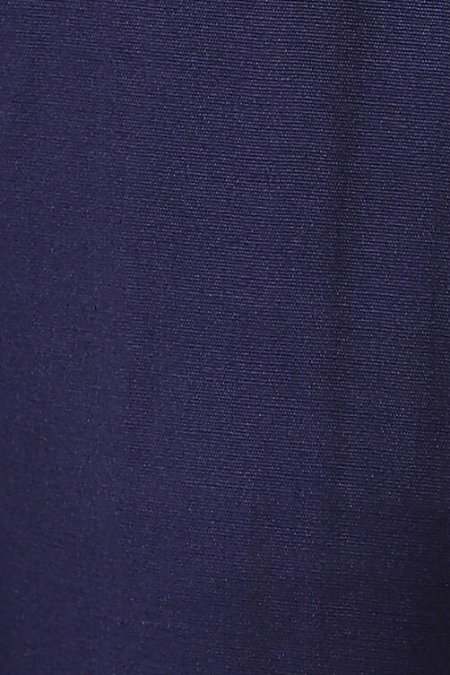 Navy Blue Acrylic Straight Suit Set image number 2