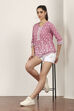 Pink Cotton Straight Tops image number 0