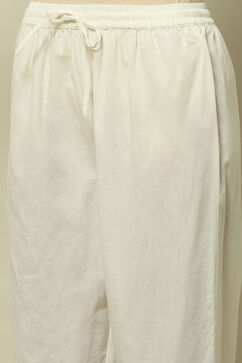 White Cambric Straight Suit Set image number 2