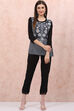 Mustard Art Silk Slim Pants image number 5