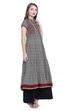 Rangriti Beige Kalidar Cotton Kurta image number 3