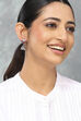 Red Brass Jhumka image number 3