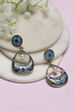 Blue Oxidize Alloy Danglers image number 0