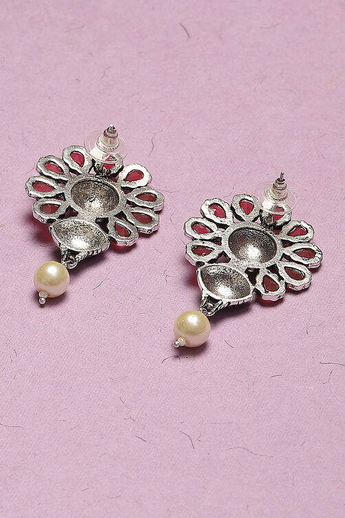 Oxidised Brass Earrings image number 2