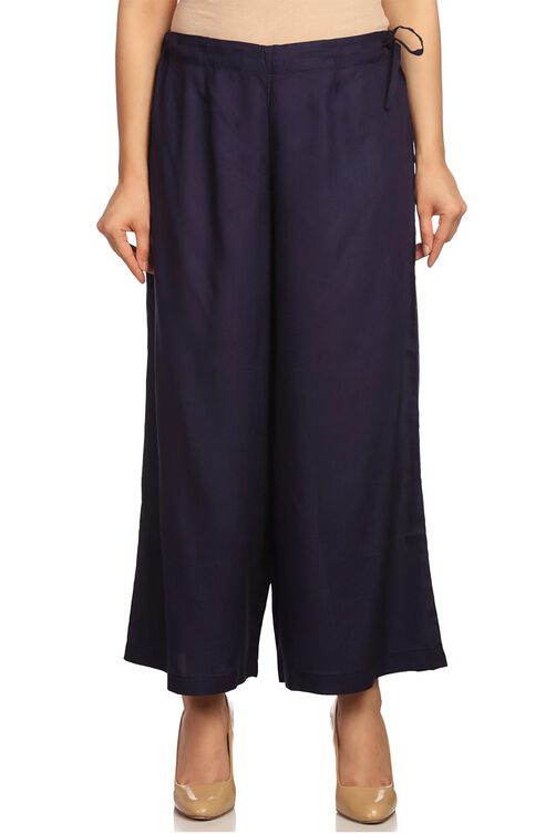 Pink Viscose Rayon Culottes image number 3