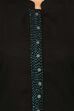 Black Straight Rayon Kurta image number 4