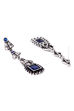 Blue Metal Brass Earrings image number 3