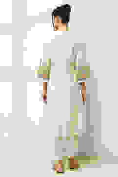 Light Green Floral Printed Straight Kurta image number 3