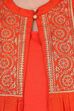 Orange Flared Viscose Indie Top image number 5