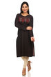 Mustard Poly Cotton Straight Kurta image number 0
