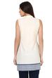 Off White Straight Cotton Indie Top image number 6