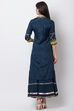 Peach Viscose Cotton Straight Suit Set image number 4