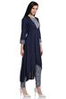 Indigo Rayon Front Open Shrug image number 3