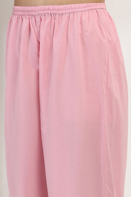 Blue Cotton Straight Set image number 2