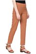 Rangriti Maroon Cotton Slim Pants image number 3