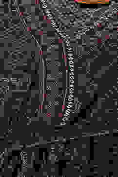 Black LIVA Tiered Printed Dress image number 1