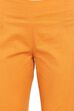 Orange Art Silk Slim Pants image number 1