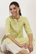 Grey Cotton Straight Kurta image number 0
