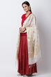White Dupatta image number 1