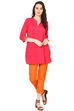 Pink Straight Cotton Indie Top image number 6