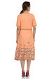 Peach A Line Cotton Dress image number 3